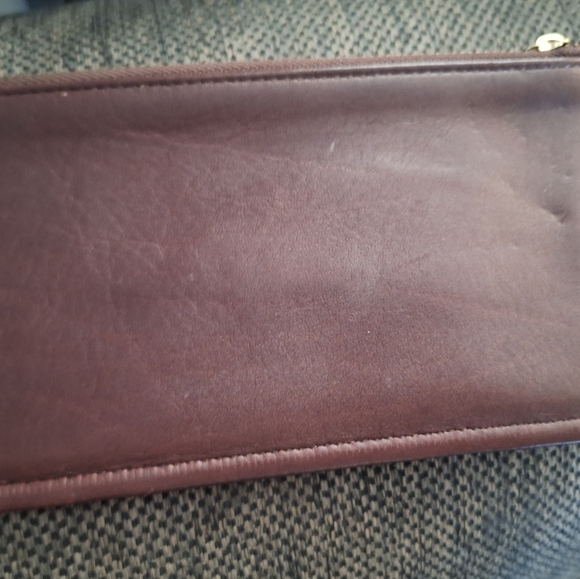 Vintage COACH MAHGONY Skinny Case Leather Striped Lining 7170 Pre Creed Bag - Picture 5 of 6